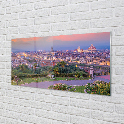 Skleněný panel řeka Itálie Panorama
