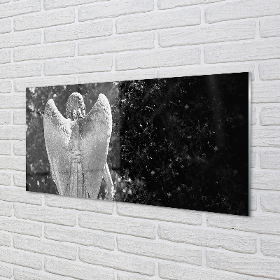 Skleněný panel Anděl křídla strom