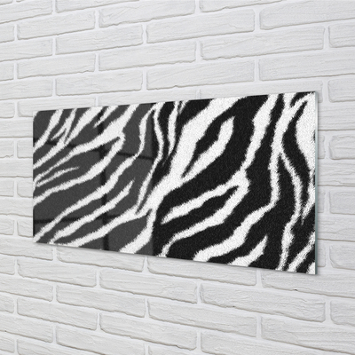 Skleněný panel zebra fur