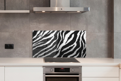 Skleněný panel zebra fur