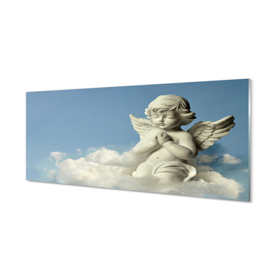 Skleněný panel Anděl nebe mraky