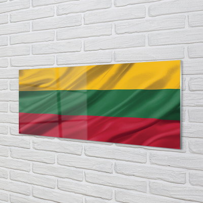 Skleněný panel vlajka Litvy