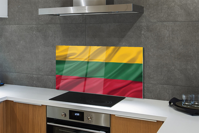 Skleněný panel vlajka Litvy