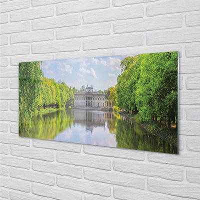 Skleněný panel Varšavský Palác lesního jezera
