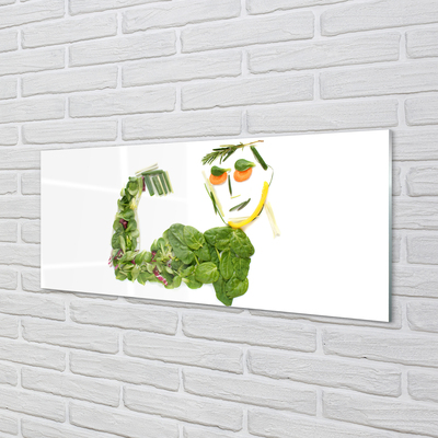 Skleněný panel Znak se zeleninou