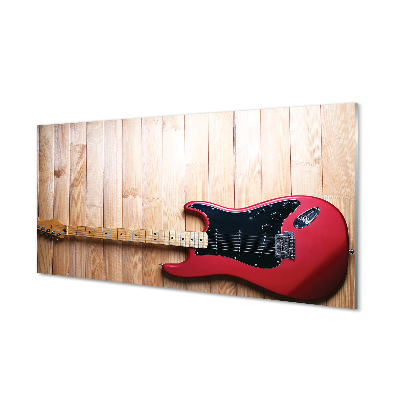 Skleněný panel Elektrická kytara