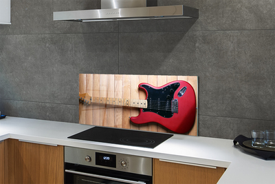 Skleněný panel Elektrická kytara