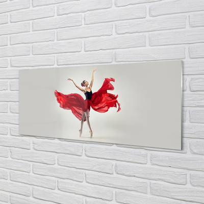 Skleněný panel balerína žena