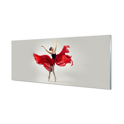 Skleněný panel balerína žena