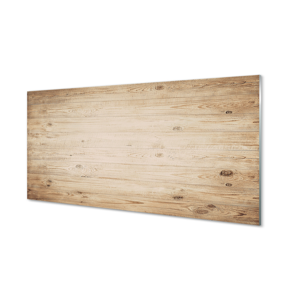 Skleněný panel Dřevěných prken uzlů