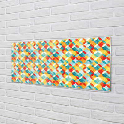 Skleněný panel barevné vzory