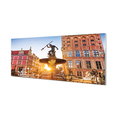Skleněný panel Gdańsk Memorial Fountain