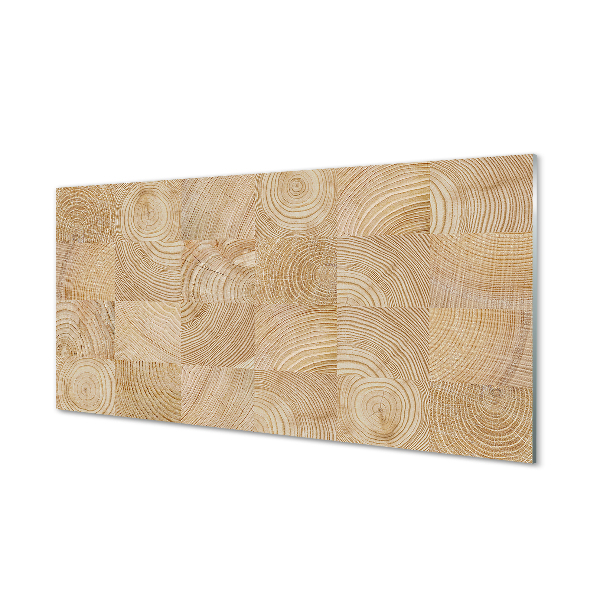 Skleněný panel Dřevo kostka obilí