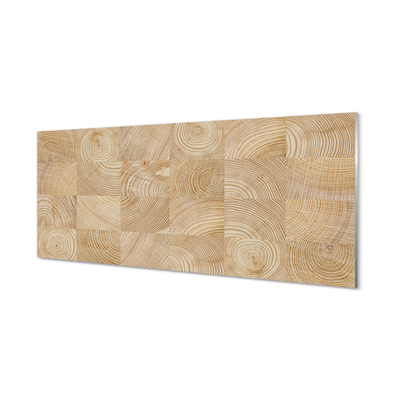 Skleněný panel Dřevo kostka obilí