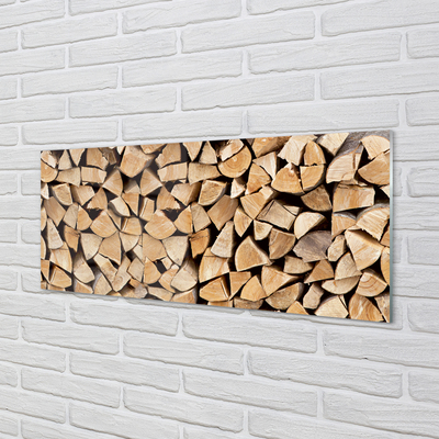 Skleněný panel Wood složení paliva