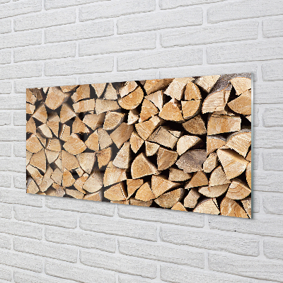 Skleněný panel Wood složení paliva