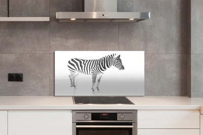 Skleněný panel malované zebra