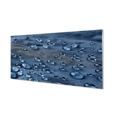 Skleněný panel Vodní kapky makro