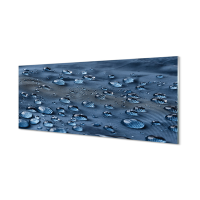 Skleněný panel Vodní kapky makro