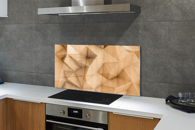 Skleněný panel Solid mozaika dřevo