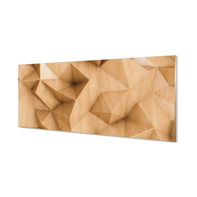 Skleněný panel Solid mozaika dřevo