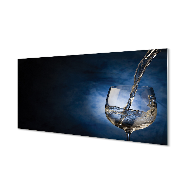 Skleněný panel Bílé víno sklo