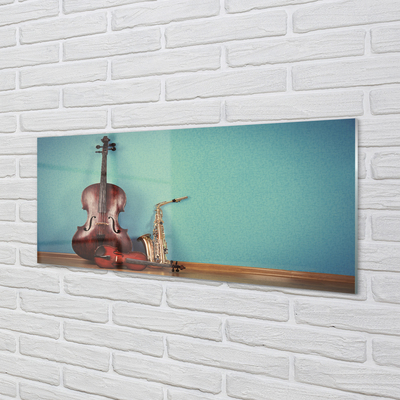 Skleněný panel housle trubka