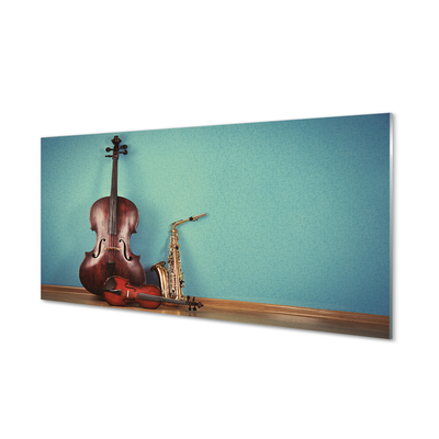 Skleněný panel housle trubka