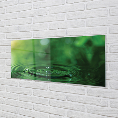 Skleněný panel Kapka vody close-up