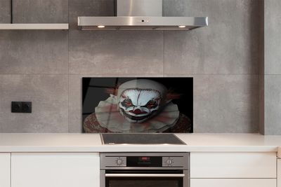 Skleněný panel Scary clown