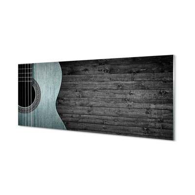 Skleněný panel Kytara