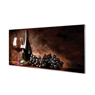Skleněný panel sklenice vína
