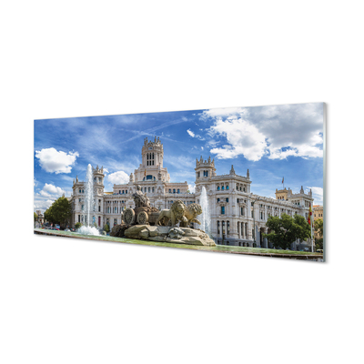 Skleněný panel Spain Fountain Palace Madrid