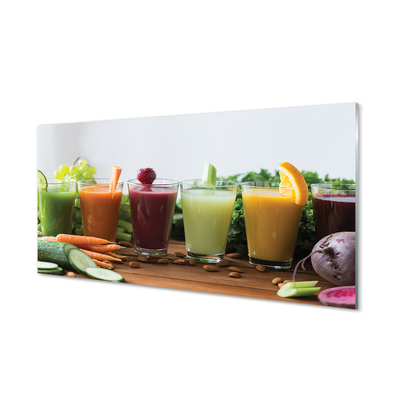Skleněný panel Zeleninové, ovocné koktejly
