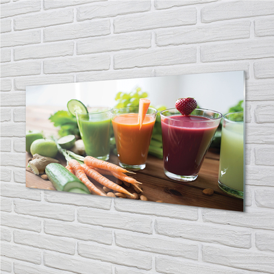 Skleněný panel zeleninové koktejly