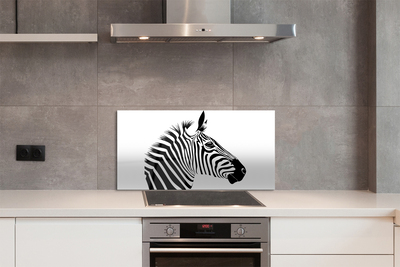Skleněný panel Ilustrace zebra