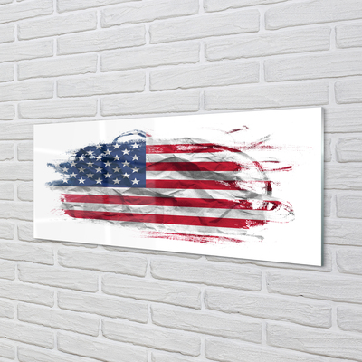 Skleněný panel Vlajky Spojených států