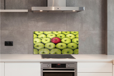 Skleněný panel Zelená a červená jablka