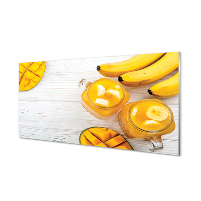 Skleněný panel Mango banán smoothie