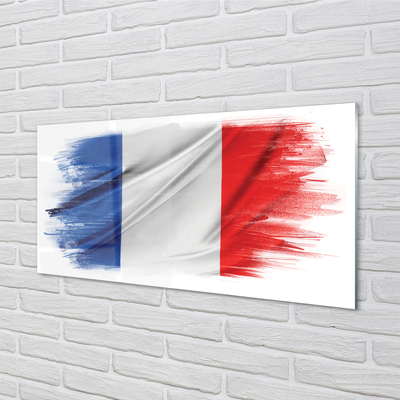 Skleněný panel vlajka Francie