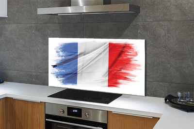 Skleněný panel vlajka Francie