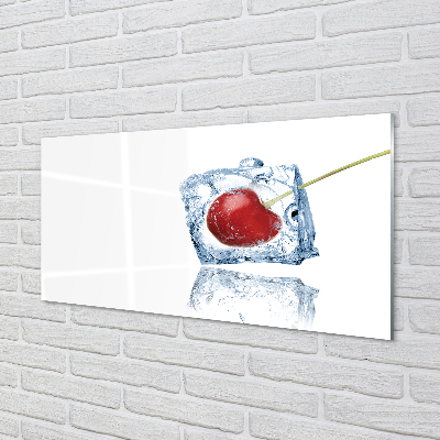 Skleněný panel Kostka ledu cherry