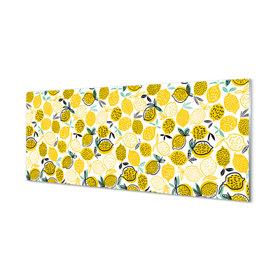 Skleněný panel citróny