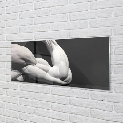 Skleněný panel Sval black and white