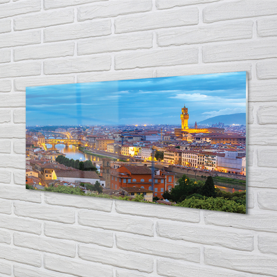 Skleněný panel Itálie Sunset panorama