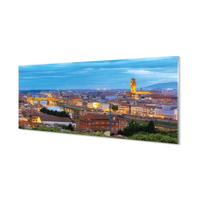 Skleněný panel Itálie Sunset panorama