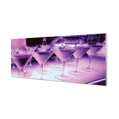 Skleněný panel Koktejly v brýlích