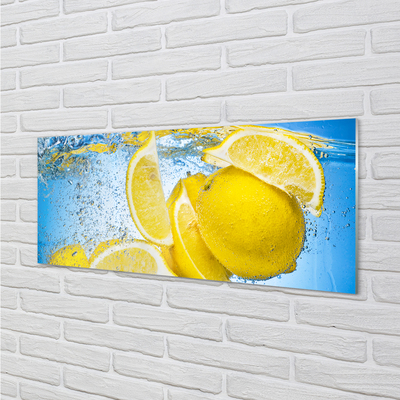Skleněný panel Lemon ve vodě