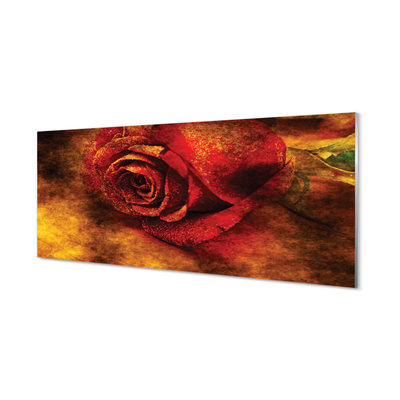 Skleněný panel rose picture