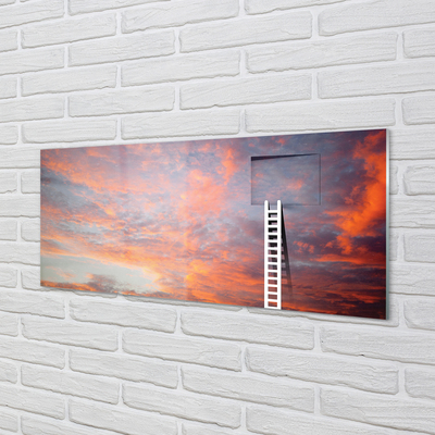 Skleněný panel Žebřík slunce oblohu